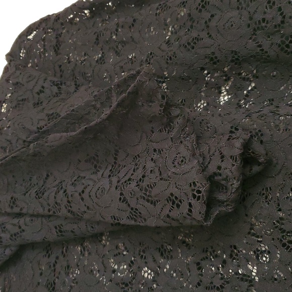 Reap What You Sew Crafts Elegant Black Lace Women's Blouse - Picture 14 of 16